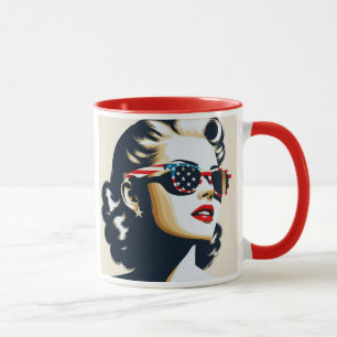 Een ster in popart stijl. mok