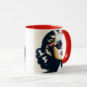 Een ster in popart stijl. mok (Voorkant rechts)