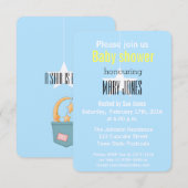 Een ster is de Uitnodiging van het Baby shower Geb (Voorkant / Achterkant)