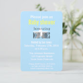 Een ster is de Uitnodiging van het Baby shower Geb (Staand voorkant)