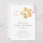 Een ster is geboren Baby shower Kaart (Voorkant)