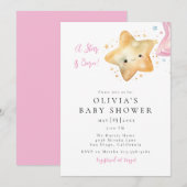 Een ster is geboren Baby shower Kaart (Voorkant / Achterkant)
