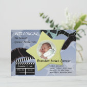 Een ster is geboren / Blauw Aankondiging (Staand voorkant)