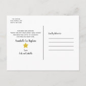 Een ster is geboren Foto Aankondiging Briefkaart (Achterkant)