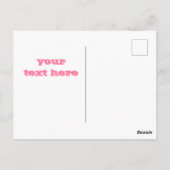 Een ster is geboren - Fun Quote Pink Star Briefkaart (Achterkant)