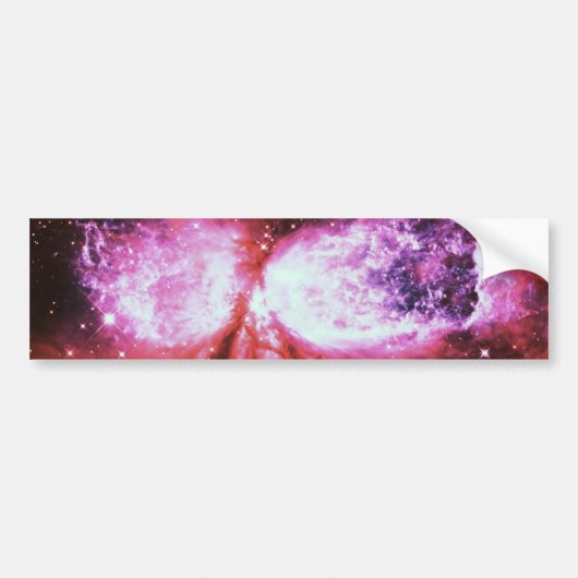 Een ster is geboren Mauve Bumpersticker (Voorkant)