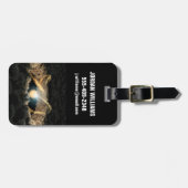 Een ster omgeven door een protoplanetaire schijf bagagelabel (Voorkant horizontaal)