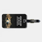 Een ster omgeven door een protoplanetaire schijf bagagelabel (Achterkant horizontaal)