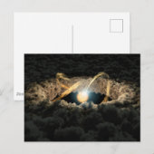 Een ster omgeven door een protoplanetaire schijf briefkaart (Voorkant / Achterkant)