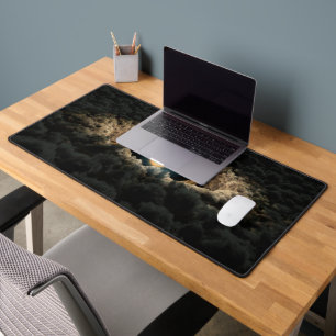 Een ster omgeven door een protoplanetaire schijf bureaumat