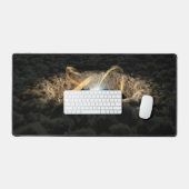 Een ster omgeven door een protoplanetaire schijf bureaumat (Keyboard & Muis)