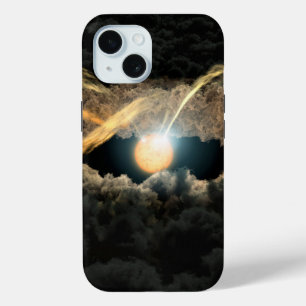 Een ster omgeven door een protoplanetaire schijf iPhone 15 case