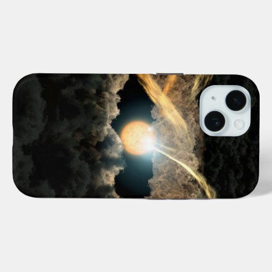 Een ster omgeven door een protoplanetaire schijf Case-Mate iPhone case (Achterkant (horizontaal))