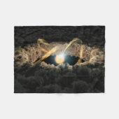 Een ster omgeven door een protoplanetaire schijf fleece deken (Voorkant (Horizontaal))
