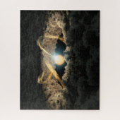 Een ster omgeven door een protoplanetaire schijf legpuzzel (Verticaal)