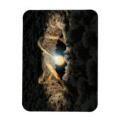 Een ster omgeven door een protoplanetaire schijf magneet (Verticaal)