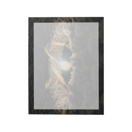 Een ster omgeven door een protoplanetaire schijf notitieblok (Linkerzijde)