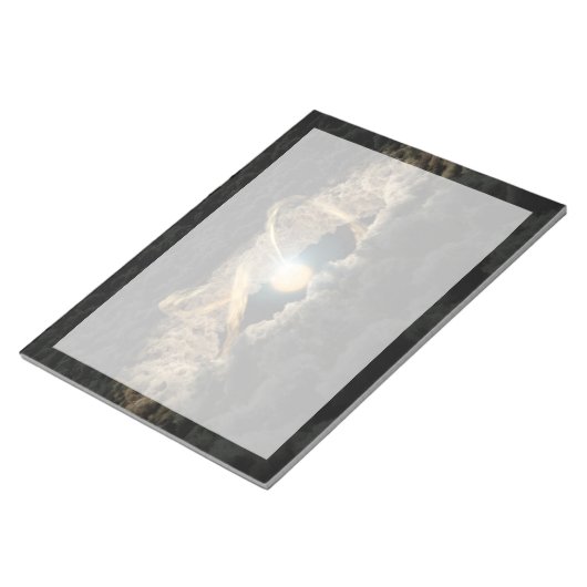 Een ster omgeven door een protoplanetaire schijf notitieblok (Schuin)