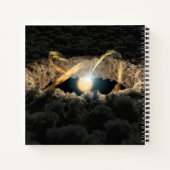 Een ster omgeven door een protoplanetaire schijf notitieboek (Achterkant)