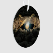 Een ster omgeven door een protoplanetaire schijf ornament (voorkant)
