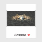 Een ster omgeven door een protoplanetaire schijf sticker (Vel)