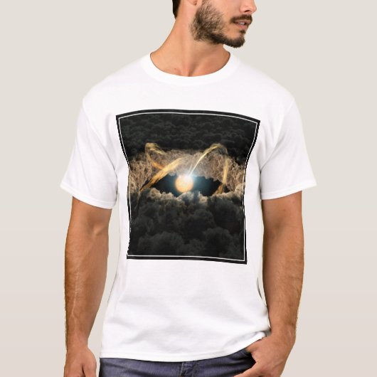 Een ster omgeven door een protoplanetaire schijf t-shirt (Voorkant)