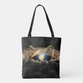 Een ster omgeven door een protoplanetaire schijf tote bag (Achterkant)