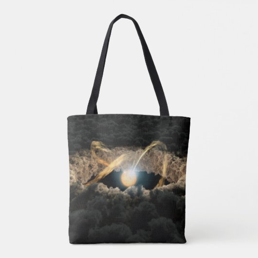 Een ster omgeven door een protoplanetaire schijf tote bag (Achterkant)