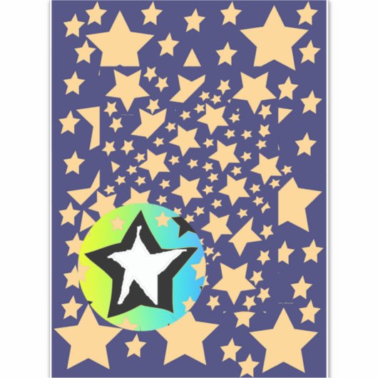 Een ster onder sterren sticker (Voorkant)