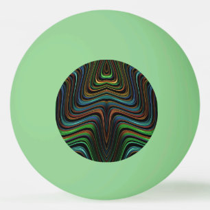 Eén ster pingpongbal, wit lichtgevend pingpongbal