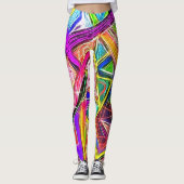 Een ster wordt geboren met bliksembenen leggings (Voorkant)