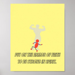 een sterke houding ten opzichte van het bewapening poster