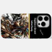 Een sterke krijgsgeest verbonden met natuur Case-Mate iPhone case (Achterkant (horizontaal))