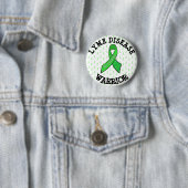 EEN STERKE LYME ZIEKTE WARRIOR BUTTON (In situ)