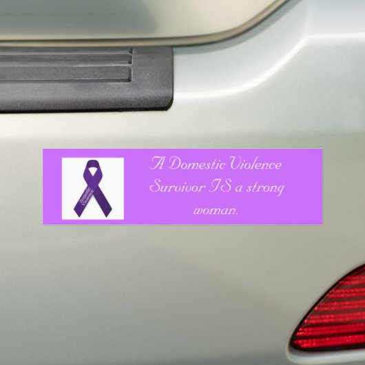 Een sterke vrouw bumpersticker (Op auto)