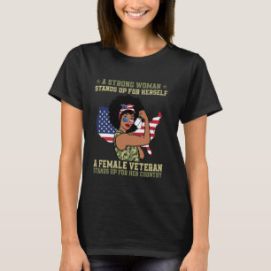 Een sterke vrouw staat op voor zichzelf een Vrouw T-shirt