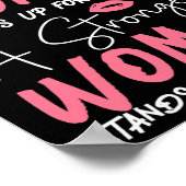 Een sterke vrouw staat voor zichzelf een sterkere  poster (Hoek)