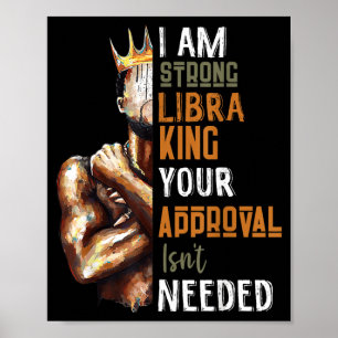 Een Sterke Weegschaal Koning In Kroon Zodiac Horos Poster