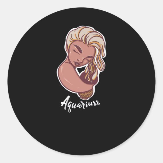 Een sterrenbeeld test Waterman Ronde Sticker (Voorkant)
