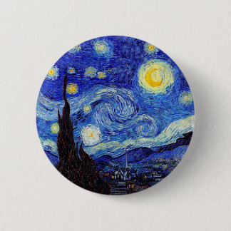 Een Sterrennacht geïnspireerde Van Gogh Klassieke  Ronde Button 5,7 Cm