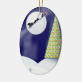 Eén Sterrennacht Keramisch Ornament (Links)