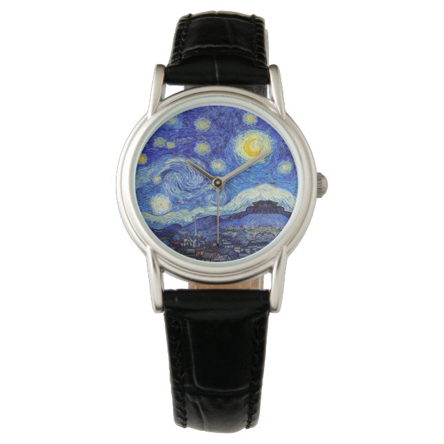 Een Sterrennacht kijkt naar Van Gogh Horloge (Voorkant)