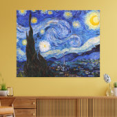 Een Sterrennacht: Saint Remy van Vincent van Gogh Canvas Afdruk (Insitu (Woonkamer))
