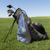 Een Sterrennacht: Saint Remy van Vincent van Gogh Golfhanddoek (Groen)