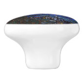 Een Sterrennacht: Saint Remy van Vincent van Gogh Keramische Knop (Zijkant)