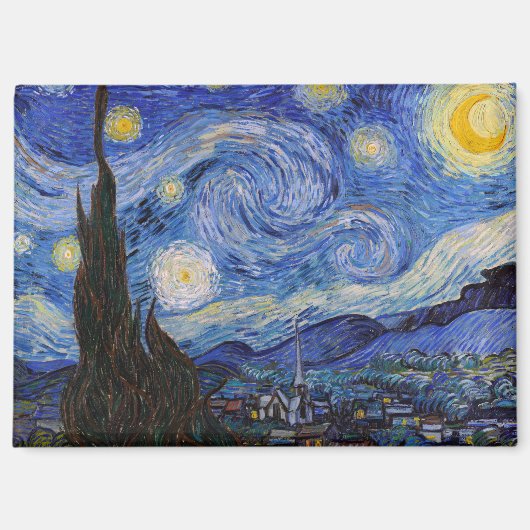 Een Sterrennacht: Saint Remy van Vincent van Gogh Magneet (Voorkant)