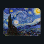 Een Sterrennacht: Saint Remy van Vincent van Gogh Magneet<br><div class="desc">Het jaar is 1889. Vincent van Gogh is een patiënt in het Saint-Paul-de-Mausole asiel in Saint-Rémy-de-Provence, Frankrijk. Hij lijdt aan een psychische aandoening en zijn artsen hebben hem geadviseerd om binnen te blijven en niet te schilderen. Maar Van Gogh kan de drang tot creëer niet weerstaan en brengt zijn dagen...</div>
