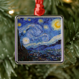 Een Sterrennacht: Saint Remy van Vincent van Gogh Metalen Ornament