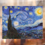 Een Sterrennacht: Saint Remy van Vincent van Gogh Raamsticker<br><div class="desc">Het jaar is 1889. Vincent van Gogh is een patiënt in het Saint-Paul-de-Mausole asiel in Saint-Rémy-de-Provence, Frankrijk. Hij lijdt aan een psychische aandoening en zijn artsen hebben hem geadviseerd om binnen te blijven en niet te schilderen. Maar Van Gogh kan de drang tot creëer niet weerstaan en brengt zijn dagen...</div>