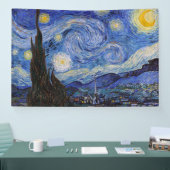 Een Sterrennacht: Saint Remy van Vincent van Gogh Spandoek (Beurs)